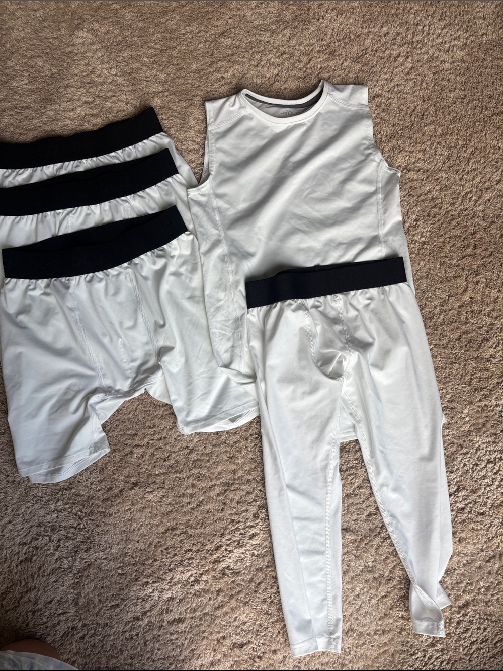 BCG YL tight shorts (3), pants and shirt